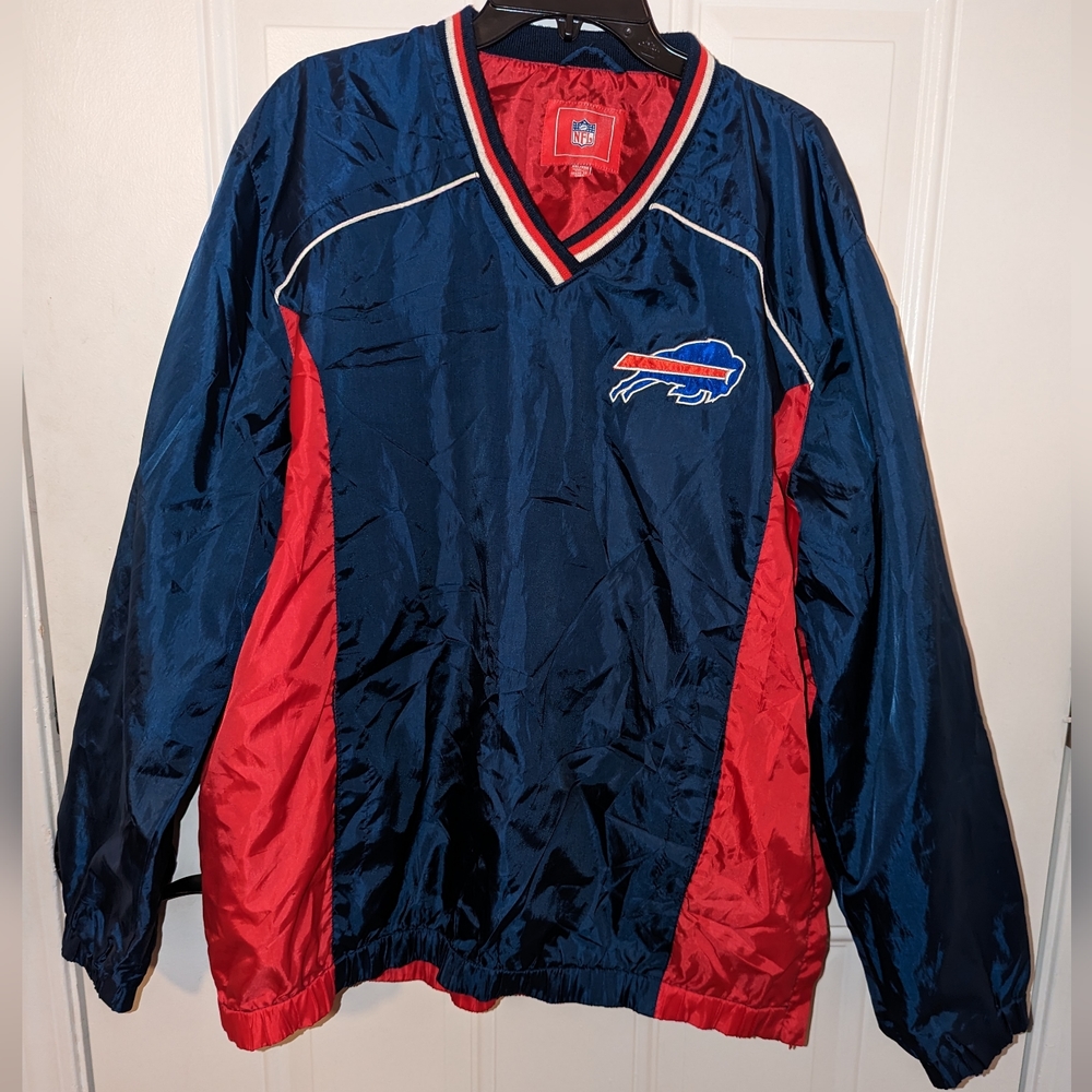 Buffalo Bills NFL Windbreaker, size XXL, red and black
